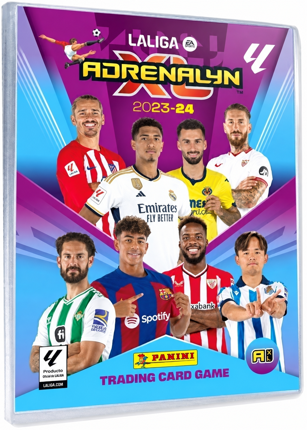 Colección Completa Panini Adrenalyn XL LaLiga 2023/24 – Álbum Archivador + Set de 471 Cartas con Lamine Yamal Rookie (Año 2023)