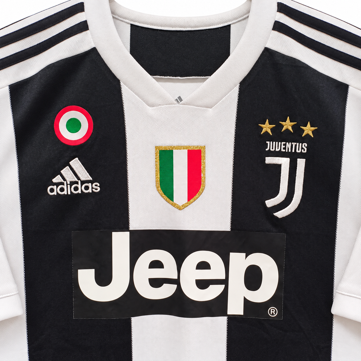 Camiseta Adidas Juventus Primera Equipación 2018/2019 Firmada por Juan Cuadrado - Bianconera - Talla L