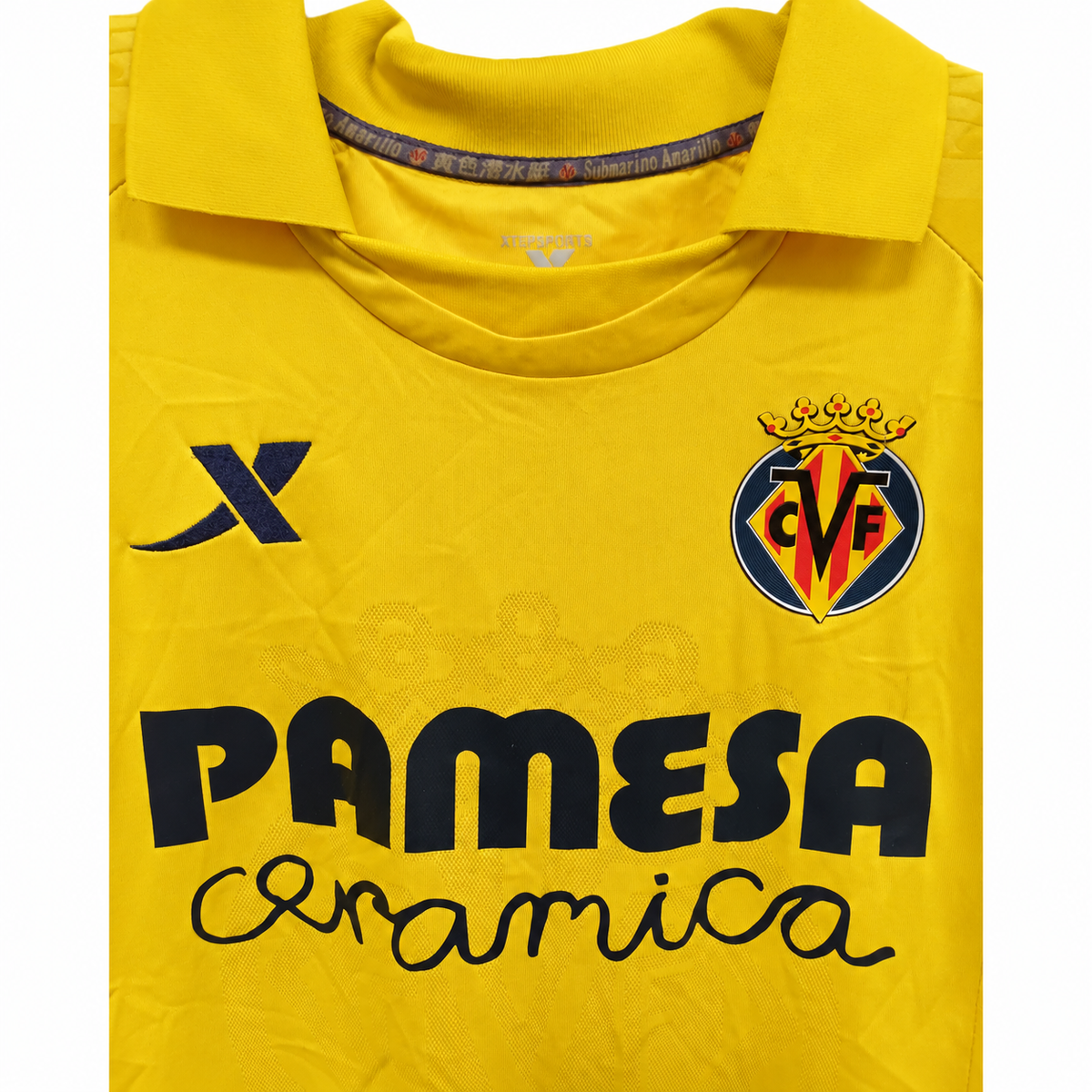 Camiseta Xtep Villarreal Primera Equipación 2014/2015 Matchworn - Jaume Costa #18 - Talla S
