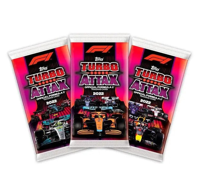 Sobre de Cartas Topps Turbo Attax Fórmula 1 2022 – Sobre Individual Booster Pack de 10 Cartas (Año 2022)