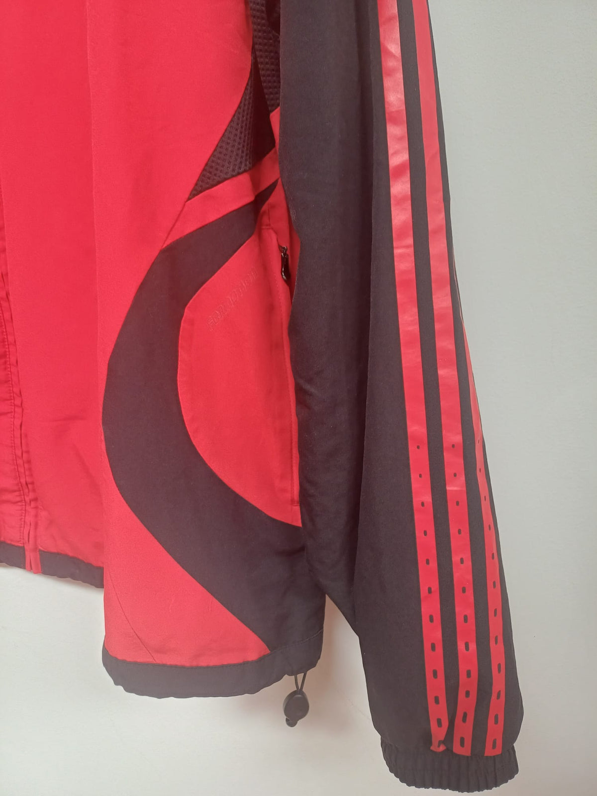 Chaqueta de Entrenamiento Adidas AC Milan 2007/2008 Línea Formotion - Roja/Negra - Talla 2XL