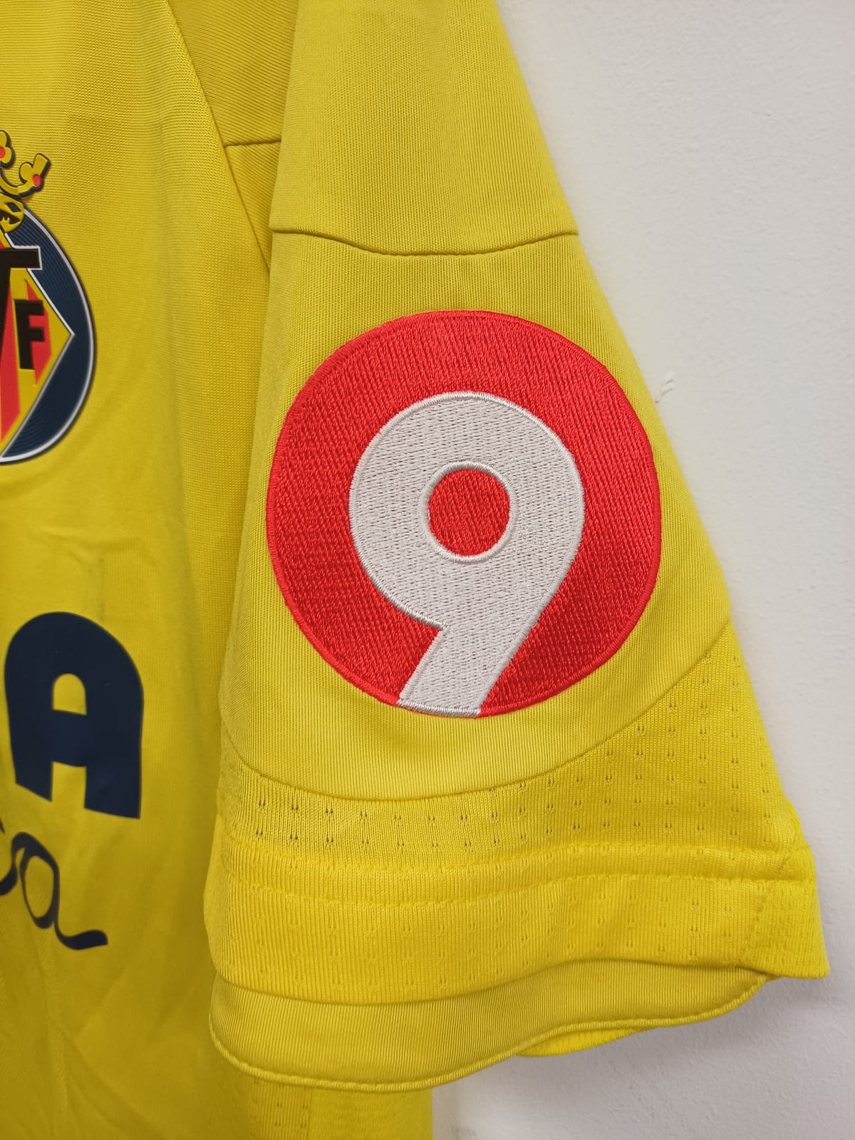 Camiseta Xtep Villarreal Primera Equipación 2014/2015 Matchworn - Jaume Costa #18 - Talla S