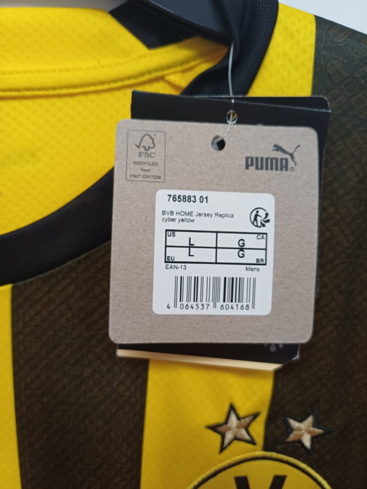 Camiseta Puma Borussia Dortmund 2022/2023 Firmada por la Plantilla (Bellingham, Reus, Brandt, Haller) - Amarilla - Talla L