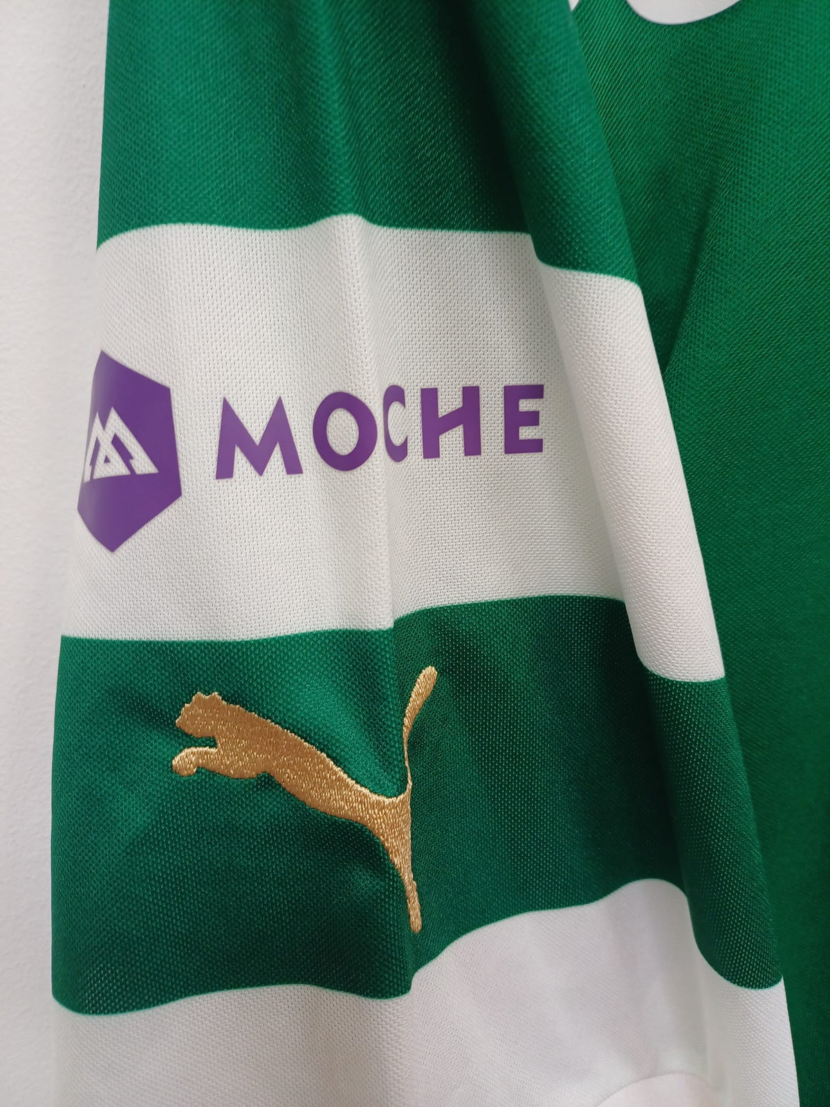 Camiseta Puma Sporting CP Primera Equipación 2013/2014 Firmada por la Plantilla - Verde/Blanca - Talla L