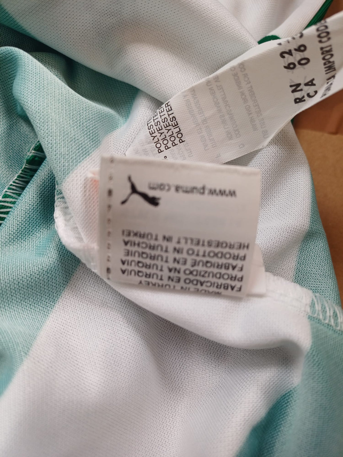 Camiseta Puma Sporting CP Primera Equipación 2013/2014 Firmada por la Plantilla - Verde/Blanca - Talla L