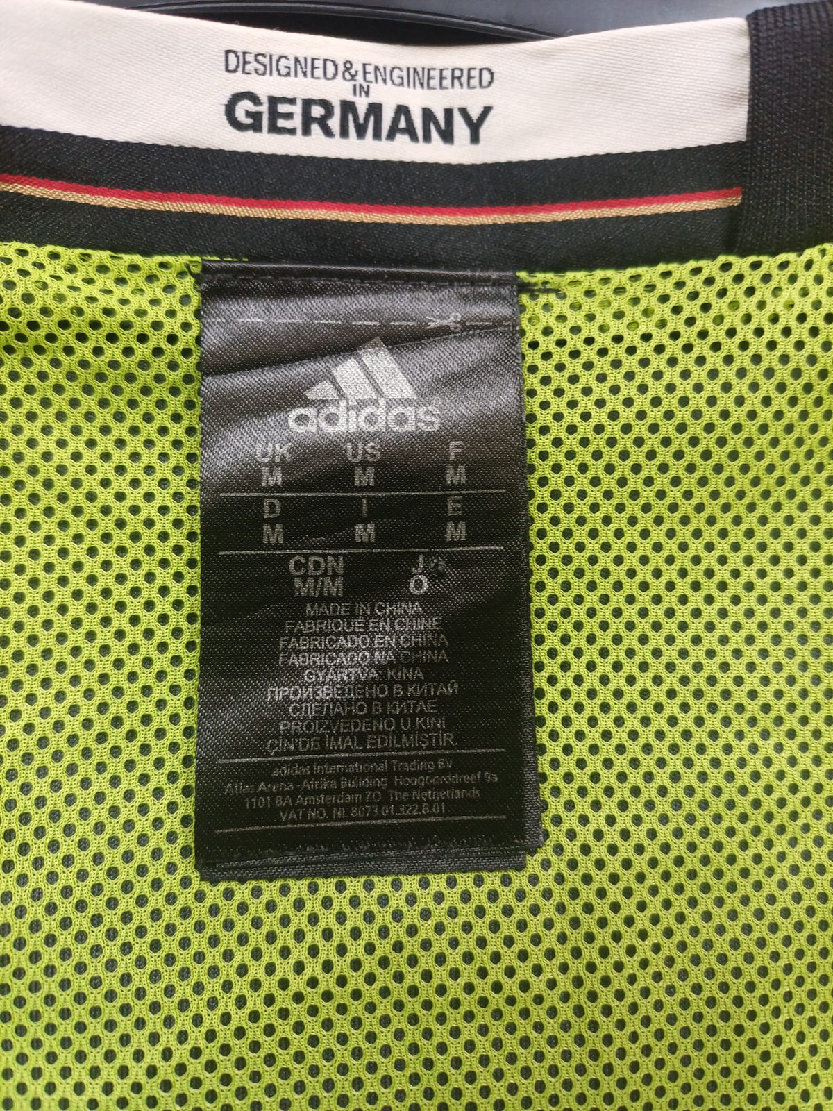 Camiseta Adidas Alemania Segunda Equipación Reversible Eurocopa 2016 - Gris/Verde Neón - Talla M