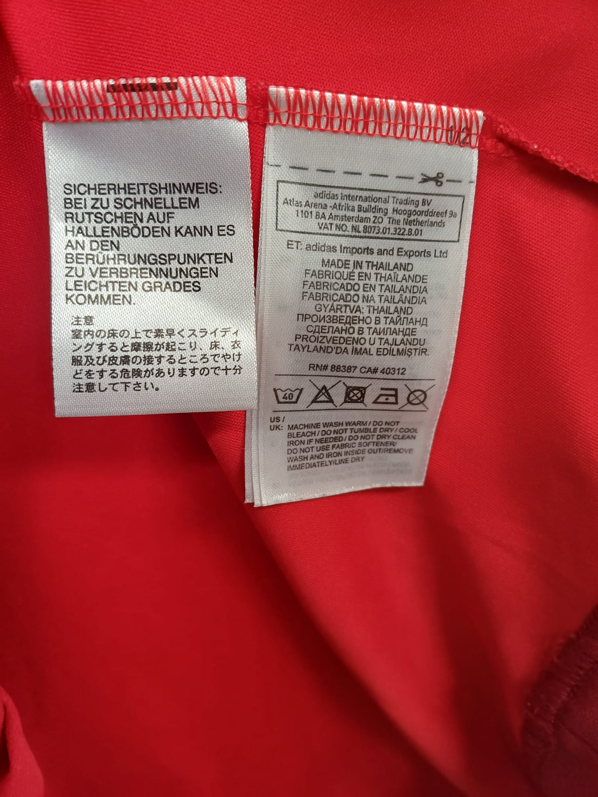Camiseta Bayern Múnich Portero 2015/2016 Adidas Manga Larga Talla M (77 cm Largo) - Código Original S08657