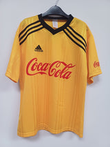 Camiseta Vintage Adidas x Coca-Cola Años 90 - Amarilla - Talla M