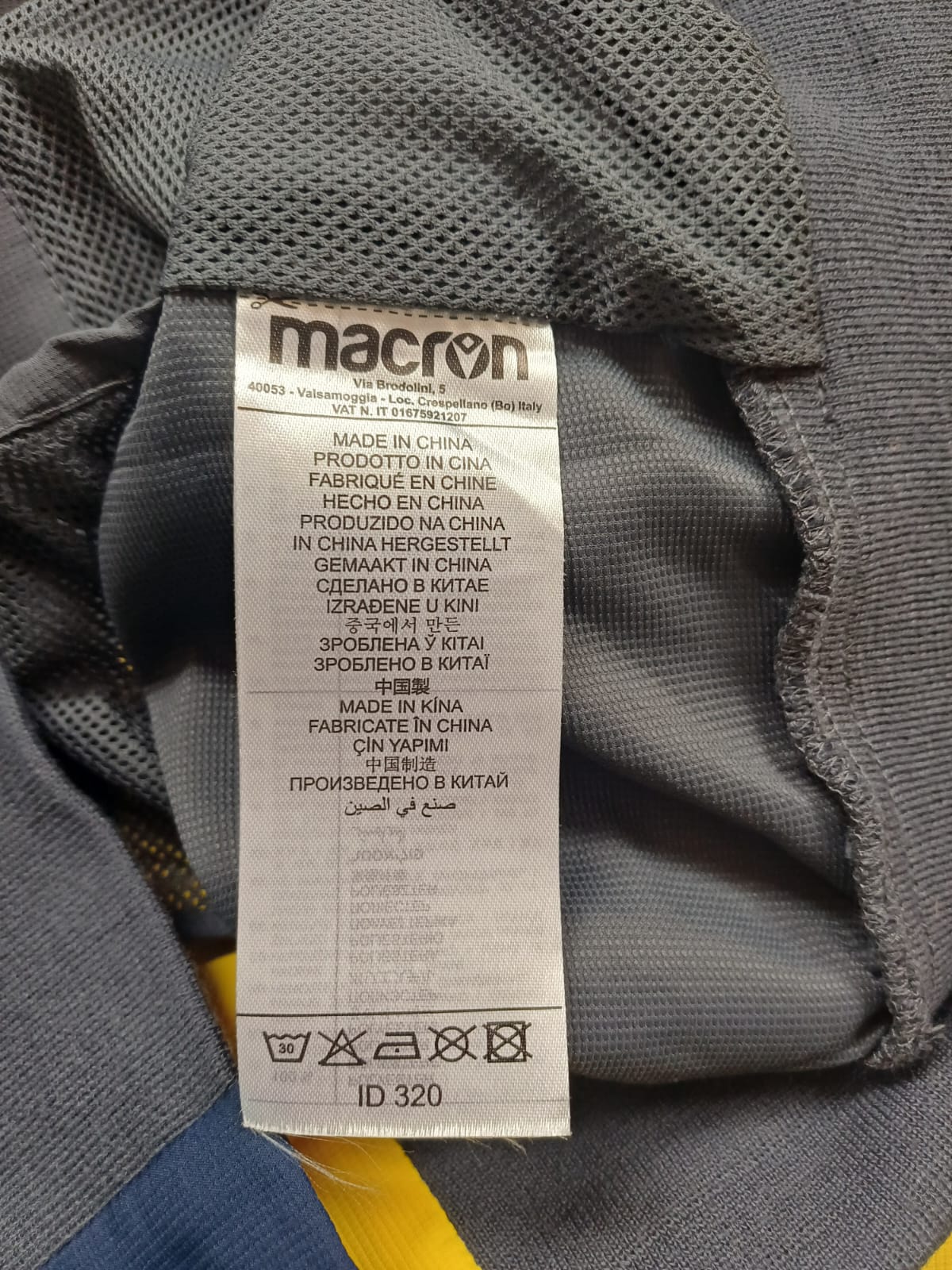 Chaqueta Bomber de Entrenamiento Macron Hellas Verona FC para Hombre - Talla M (Año 2019)