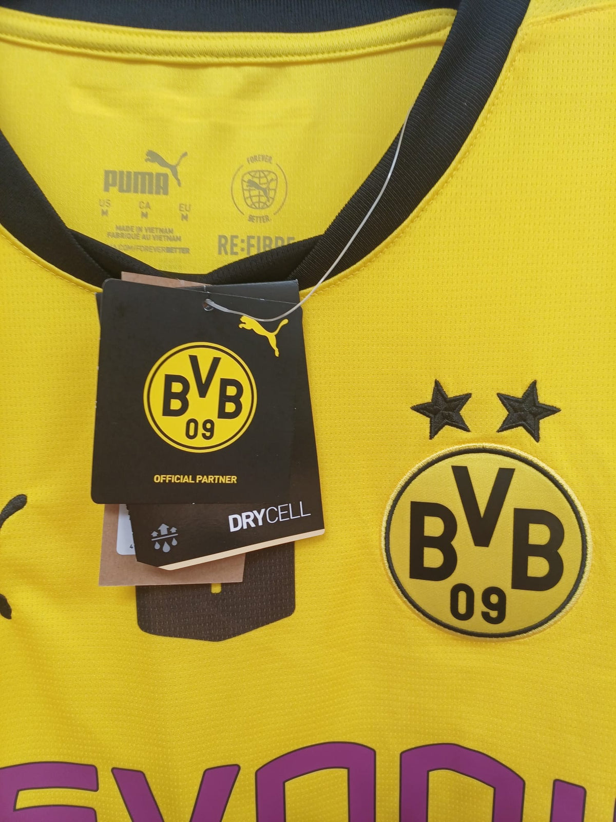 Camiseta Oficial Puma Borussia Dortmund Edición Copa Réplica para Hombre (Año 2024)