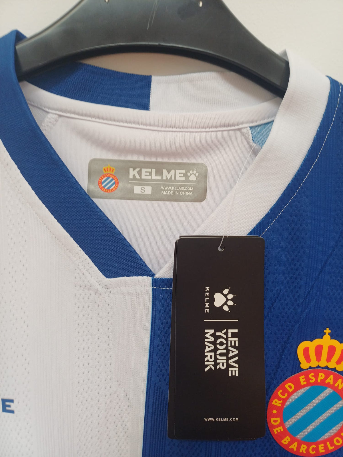 Camiseta RCD Espanyol Tercera Equipación 2022/2023 Kelme Talla S (70 cm Largo) - Código Original ESP22TX1033