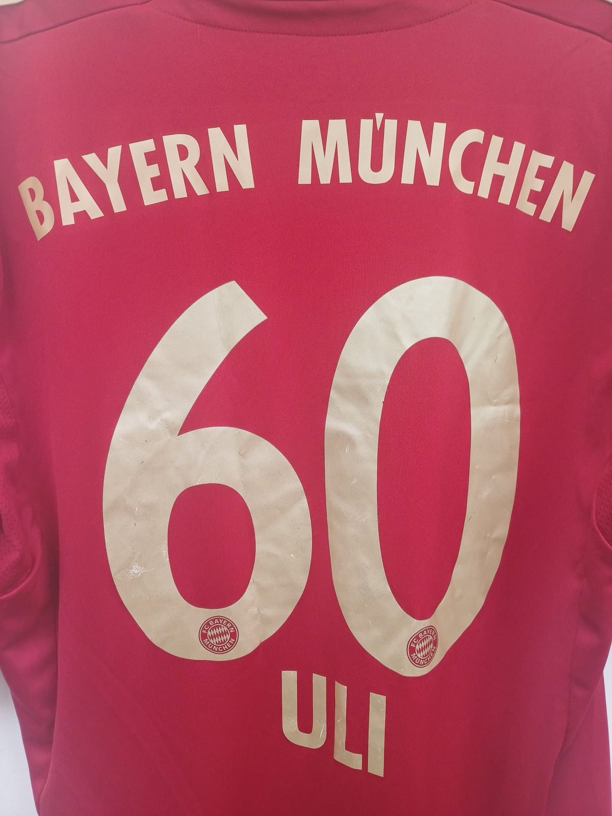 Adidas FC Bayern München 2011-12 Camiseta Local Edición Especial Uli Hoeneß 60 Geburtstag #60 Talla M