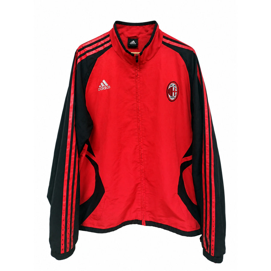 Chaqueta de Entrenamiento Adidas AC Milan 2007/2008 Línea Formotion - Roja/Negra - Talla 2XL