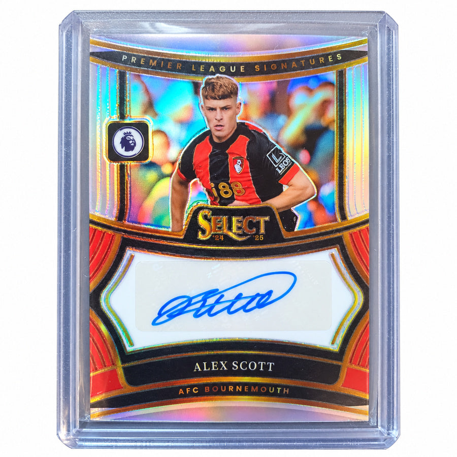 Carta Panini Select Premier League 2024/25: Alex Scott Premier League Signatures Autograph Card (Bournemouth)