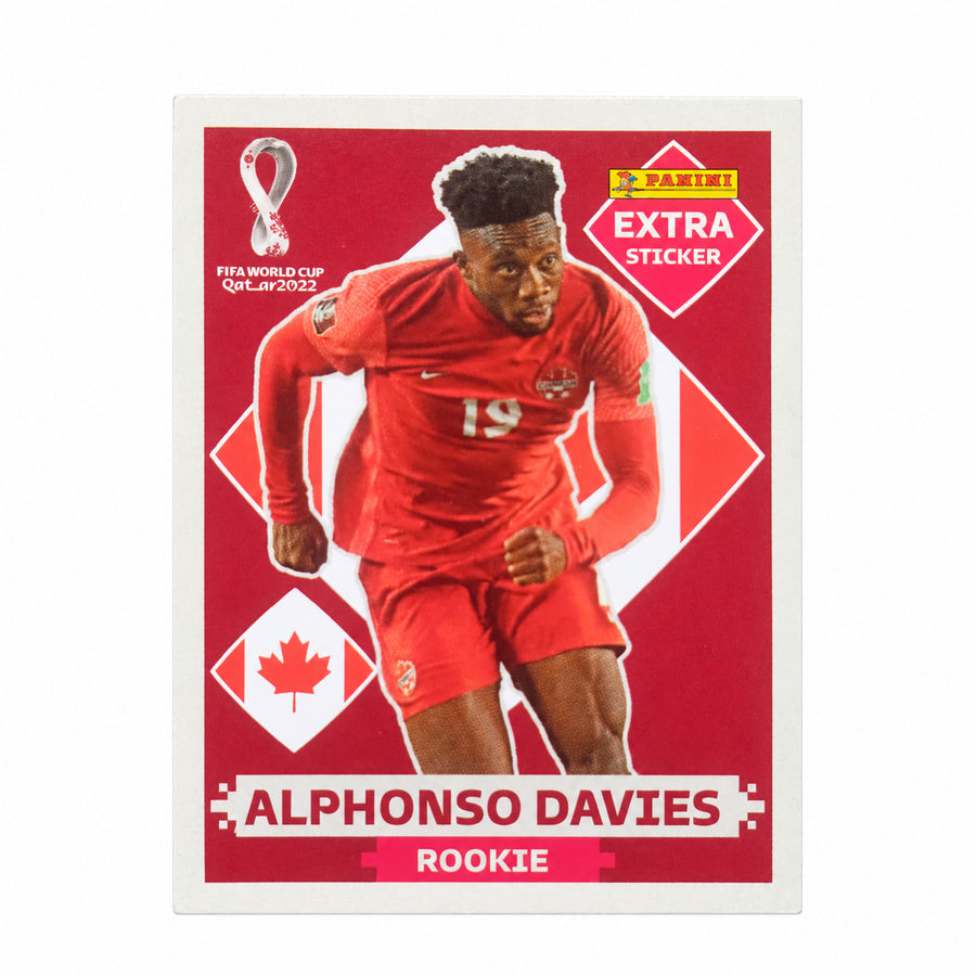 Cromo Panini FIFA World Cup Qatar 2022: Alphonso Davies Rookie Extra Sticker Base