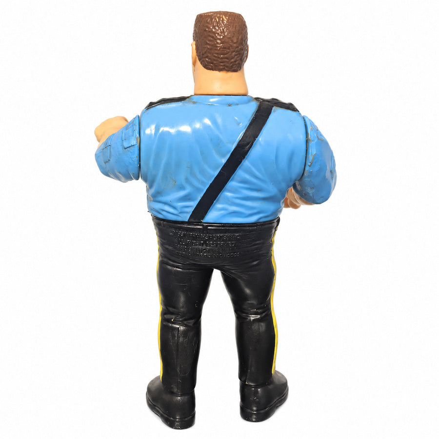 Figura WWF Hasbro 1990: Big Boss Man (El Poli Loco) Serie 1