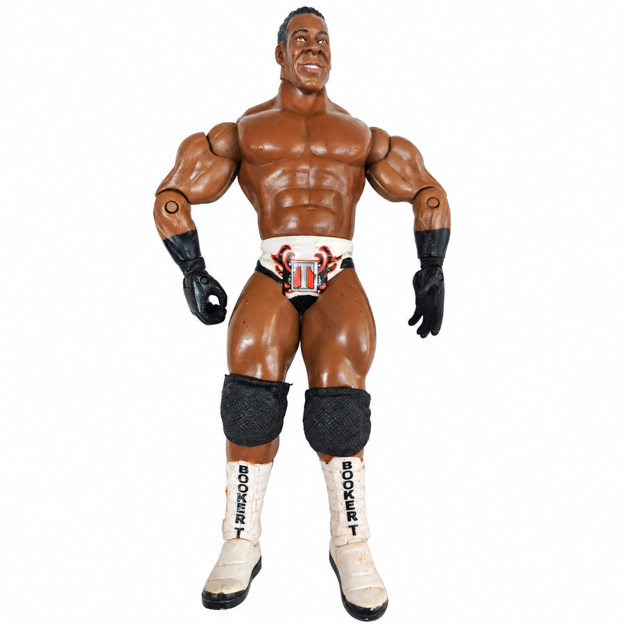 Figura WWE Jakks Pacific 2006: Booker T King Series (White/Black Trunks)