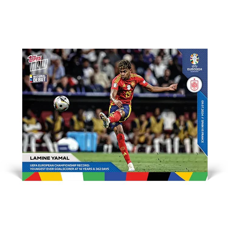 Trading Card Lamine Yamal Topps Now UEFA Euro 2024 Nº 54 – Topps (2024)