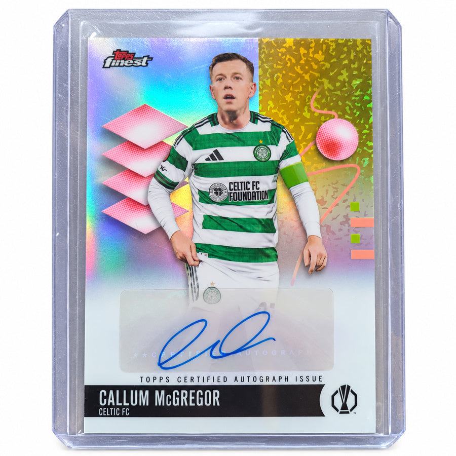 Carta Topps Finest UEFA Club Competitions 2025/26: Callum McGregor Autograph Card (Celtic FC)