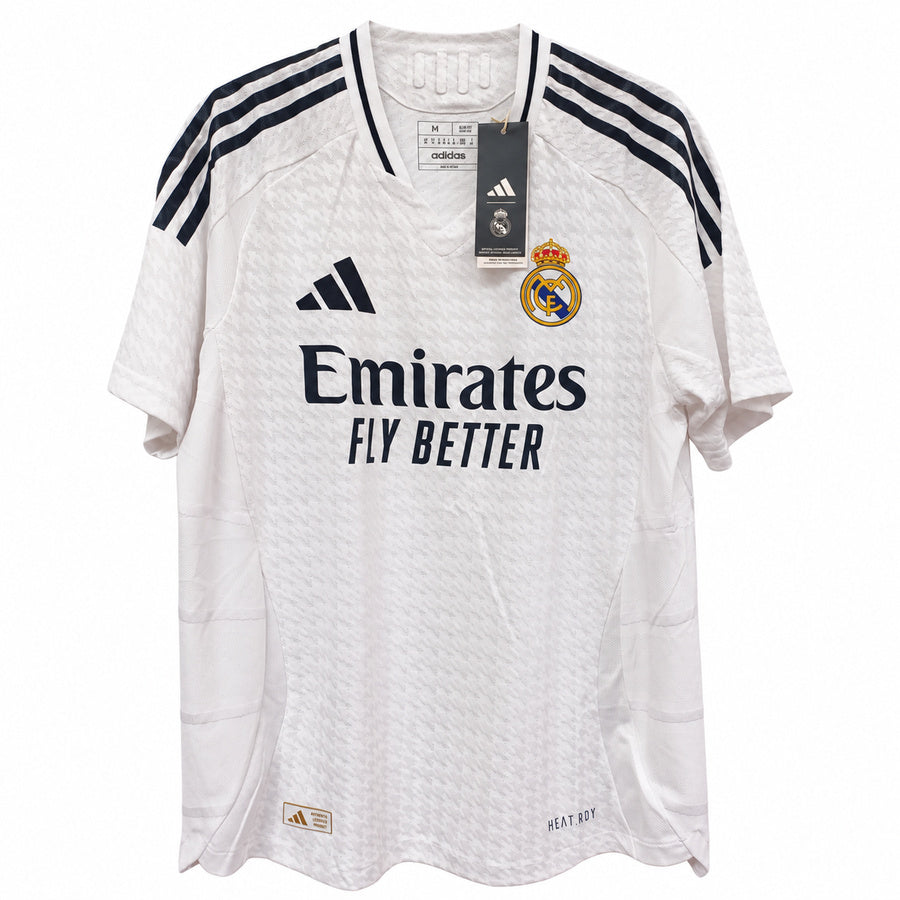 Camiseta Adidas Real Madrid Primera Equipación 2024/2025 Versión Authentic Jugador - Blanca - Talla M