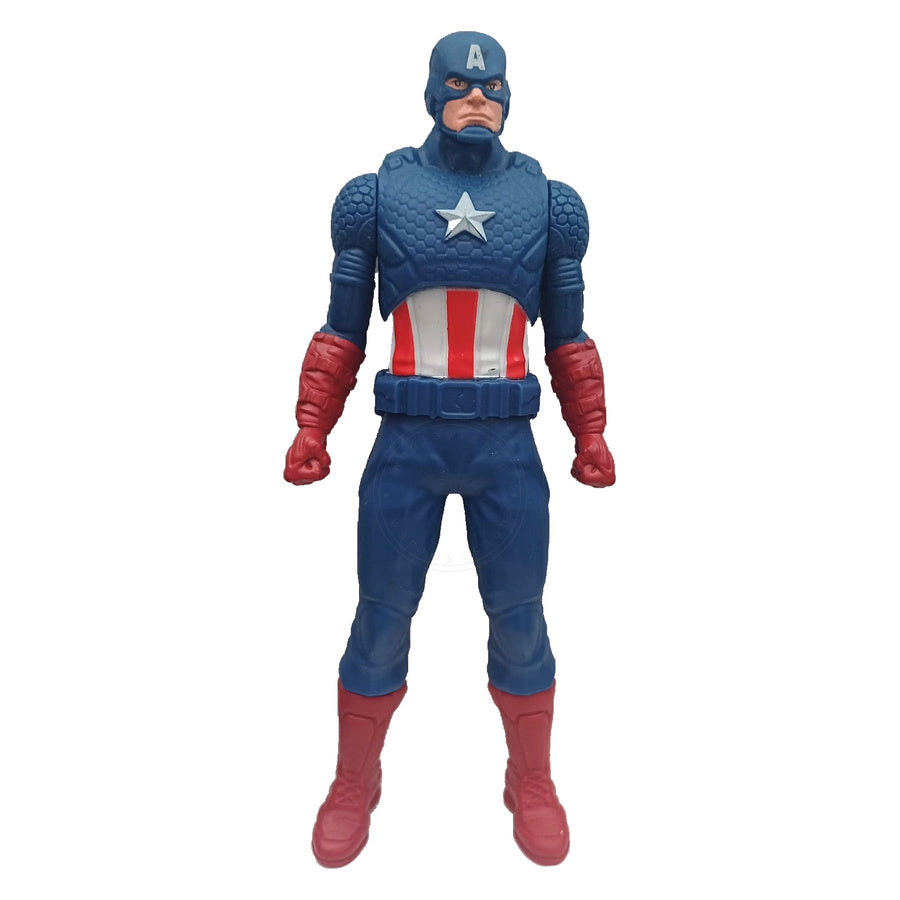 Figura Hasbro Marvel Avengers Capitán América: Traje Escamas Estrella Plata