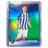Carta Topps Real Sociedad Team Set 2021/22: Carlos Fernández Parallel Card #118/125 (Real Sociedad)