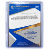 Carta Topps Real Sociedad Team Set 2021/22: Carlos Fernández Parallel Card #118/125 (Real Sociedad)