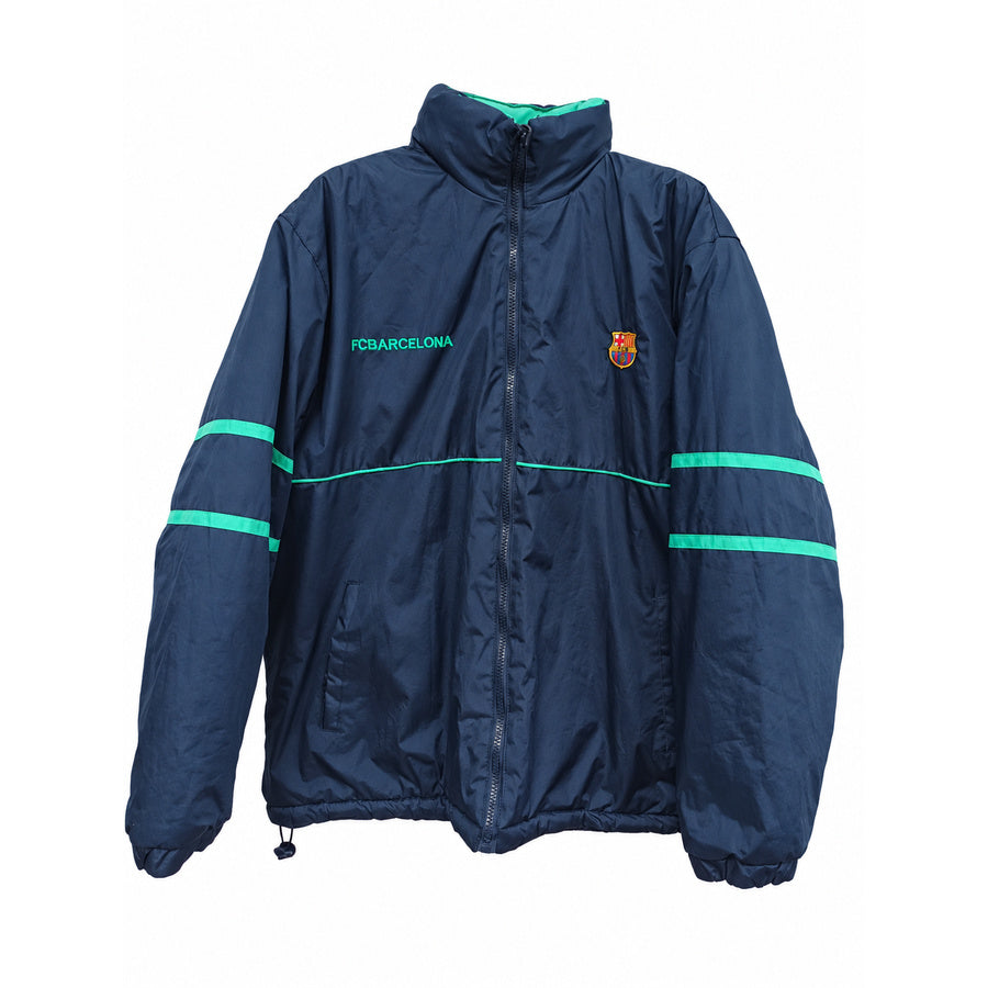 Chaqueta Reversible Vintage FC Barcelona Windbreaker Bomber Jacket – Producto Oficial Colección Retro de los 90