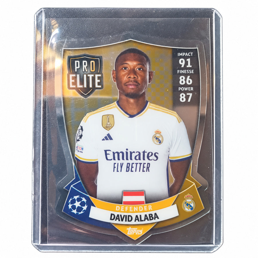 Carta Topps Match Attax UEFA Champions League 2023/24: David Alaba Pro Elite Shield #SH7 (Real Madrid)