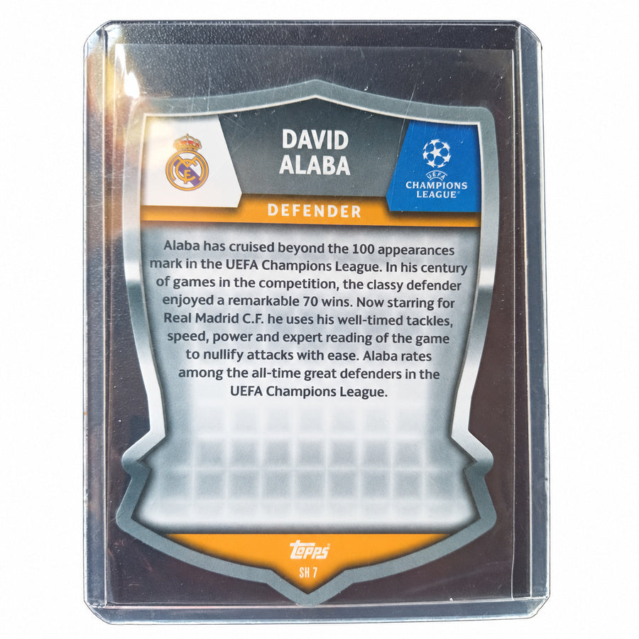 Carta Topps Match Attax UEFA Champions League 2023/24: David Alaba Pro Elite Shield #SH7 (Real Madrid)