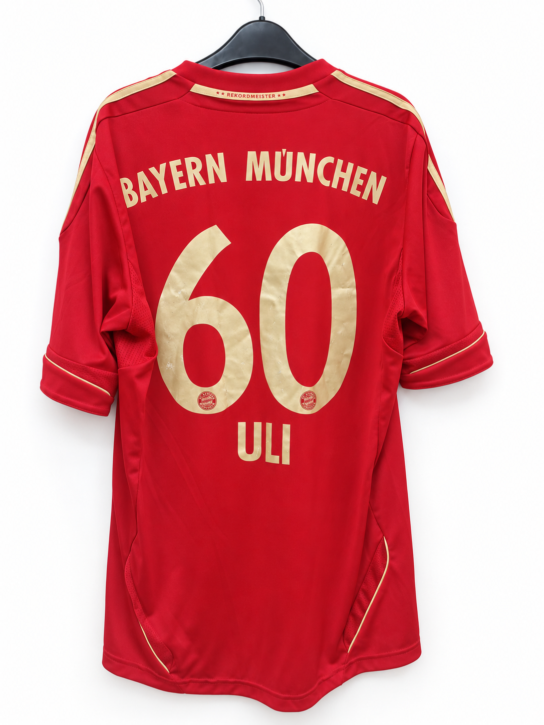 Adidas FC Bayern München 2011-12 Camiseta Local Edición Especial Uli Hoeneß 60 Geburtstag #60 Talla M