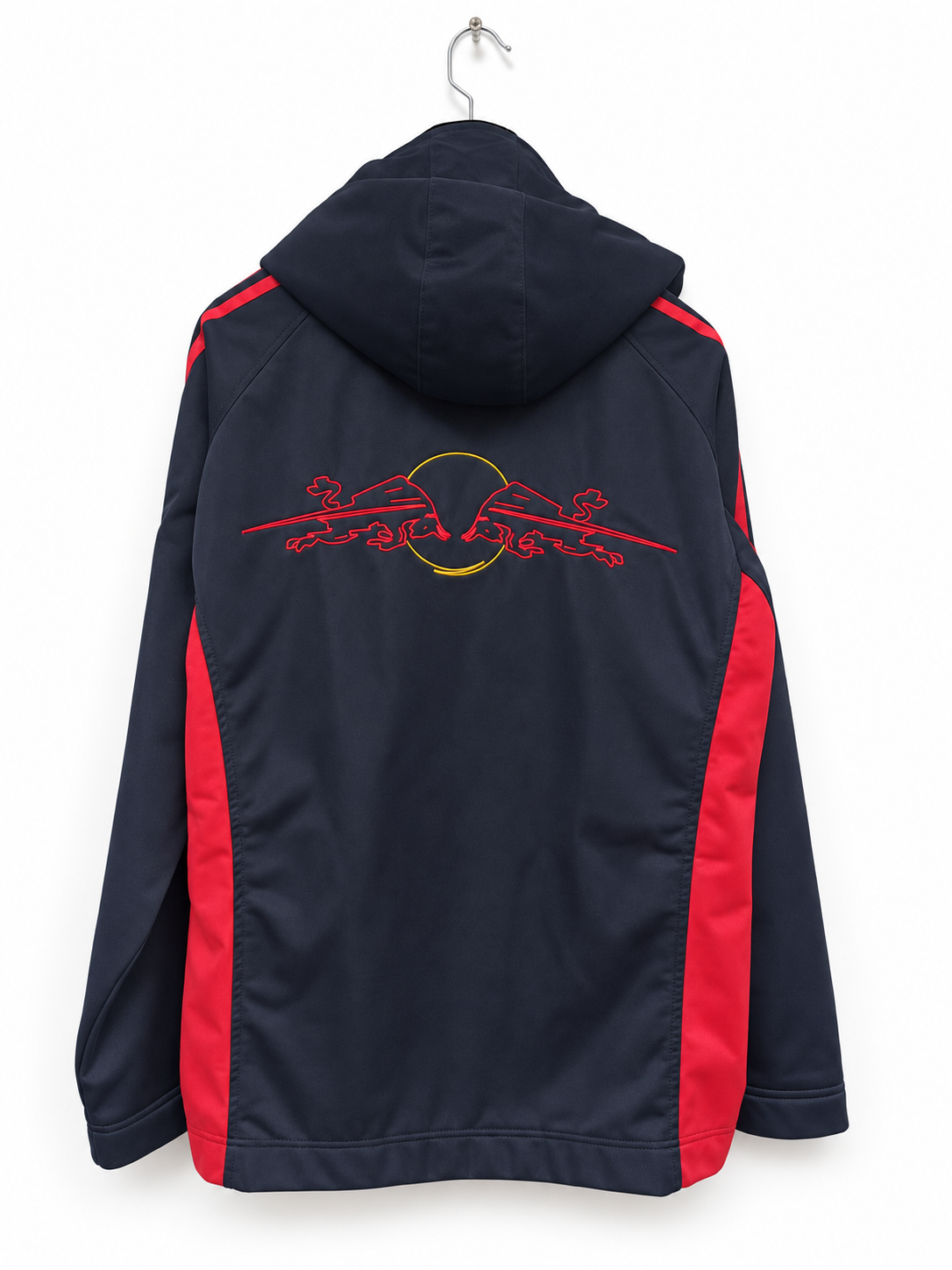 Adidas FC Red Bull Salzburg Chaqueta con Capucha Oficial Talla XL (Azul Marino / Rojo)