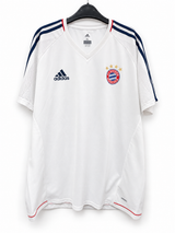 Adidas FC Bayern München Camiseta de Entrenamiento Talla XL (Blanco / Azul Marino)