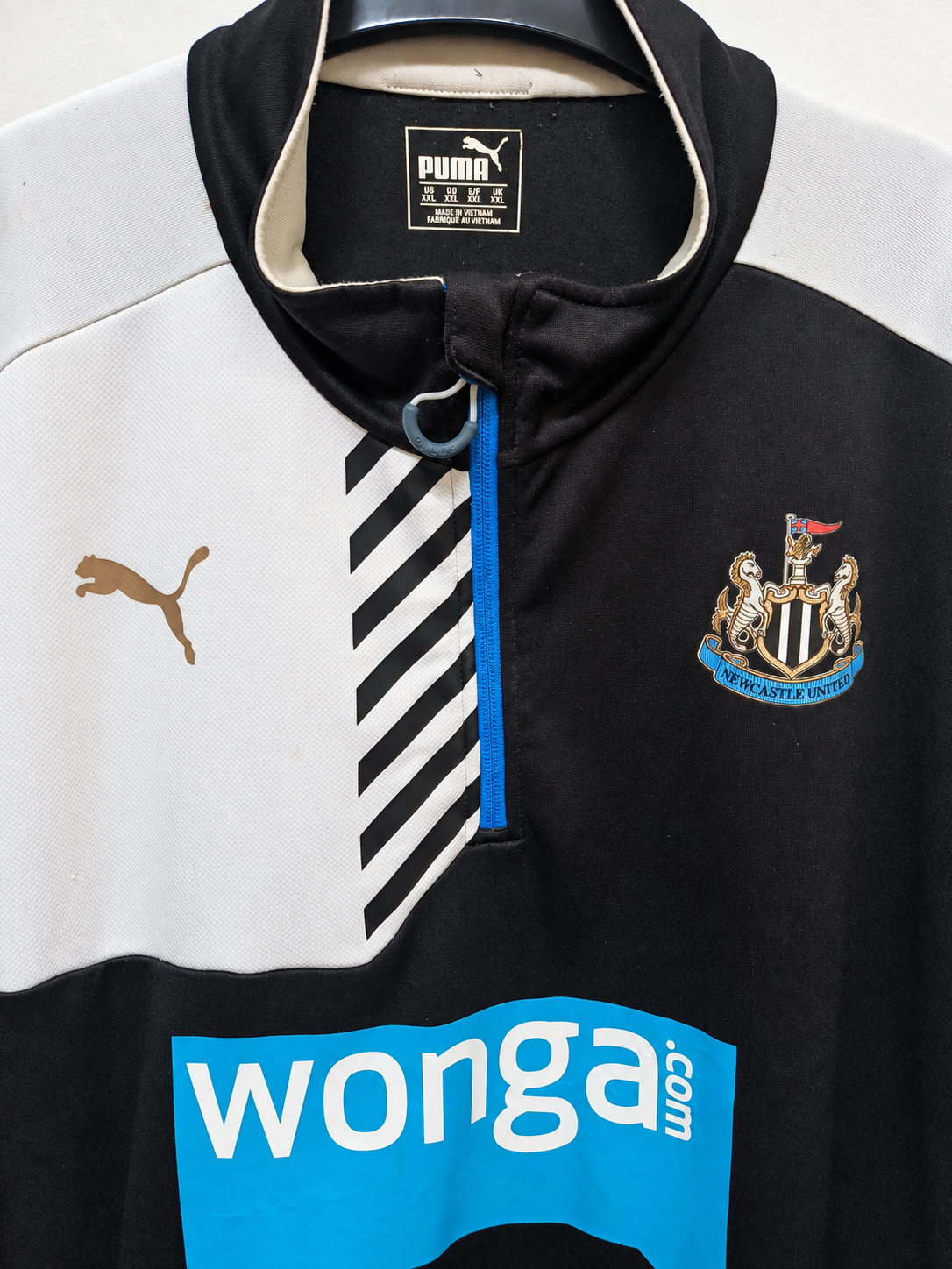 Puma Newcastle United 2016-17 Sudadera Técnica de Entrenamiento 1/4 Zip Talla XXL (Wonga)