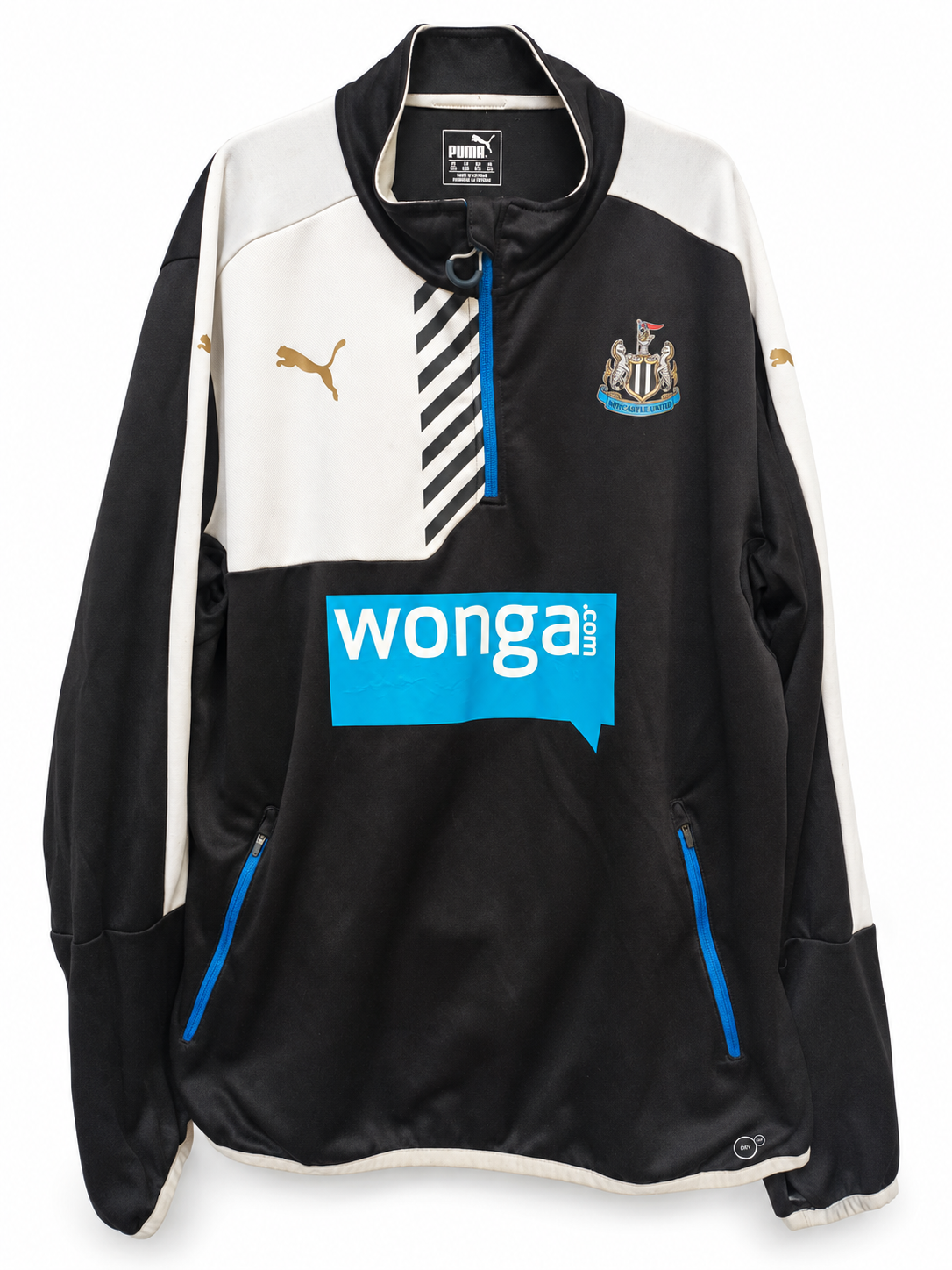 Puma Newcastle United 2016-17 Sudadera Técnica de Entrenamiento 1/4 Zip Talla XXL (Wonga)