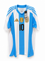 Camiseta Argentina Local Copa América 2024 Adidas Messi #10 Talla L (76 cm Largo) - Código Original IP8409