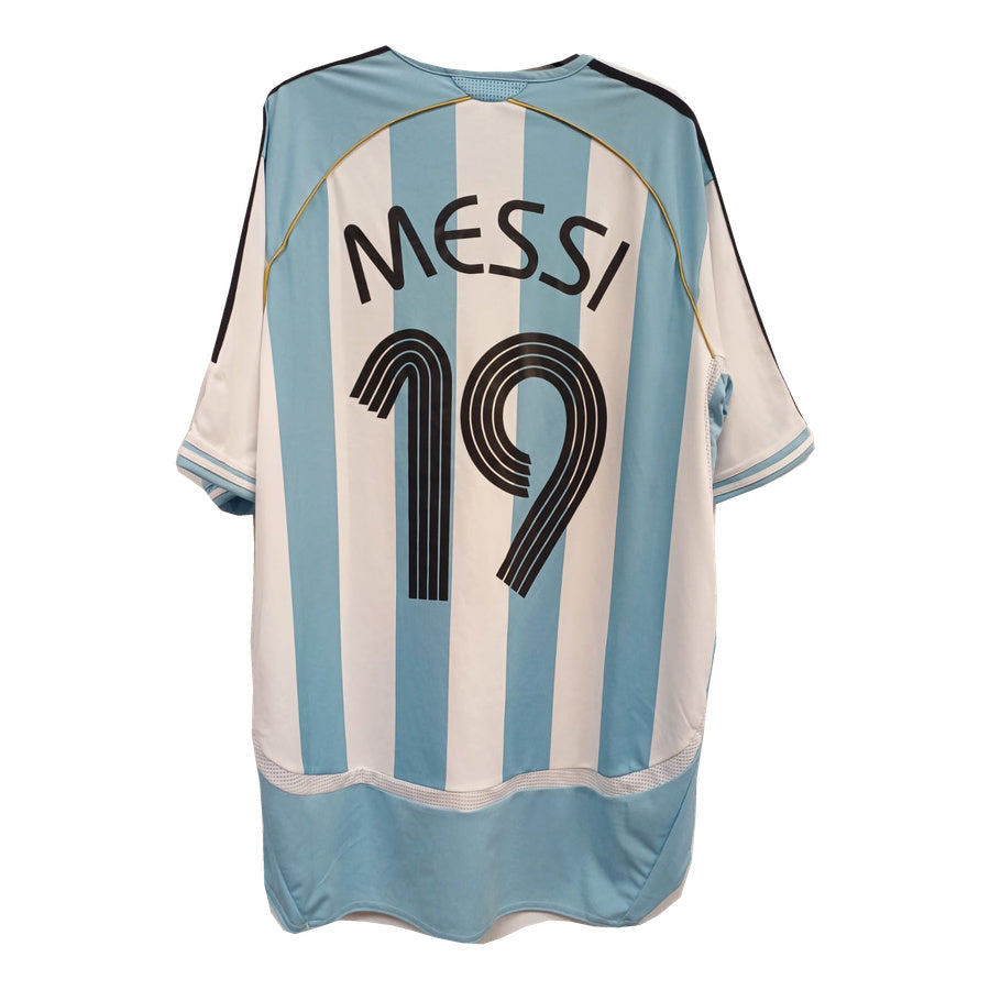 Camiseta Adidas Argentina Remake Mundial 2006 Talla M: Reedición Oficial Messi 19 Albiceleste