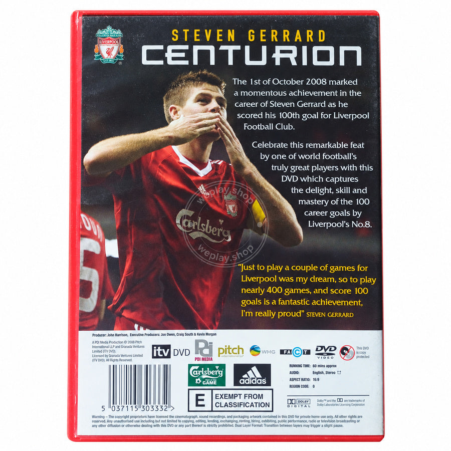 DVD ITV El Archivo del Liverpool FC: Steven Gerrard Centurion 100 Goles