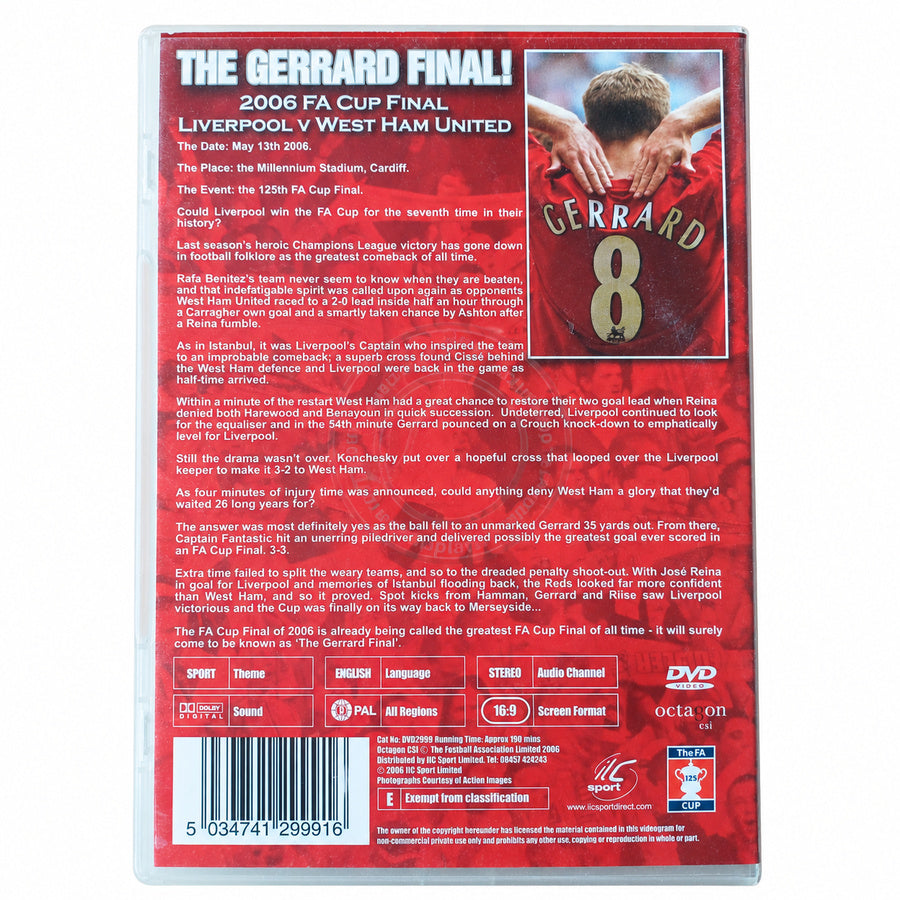 DVD ILC Sport 2006 FA Cup Final Liverpool v West Ham United: The Gerrard Final