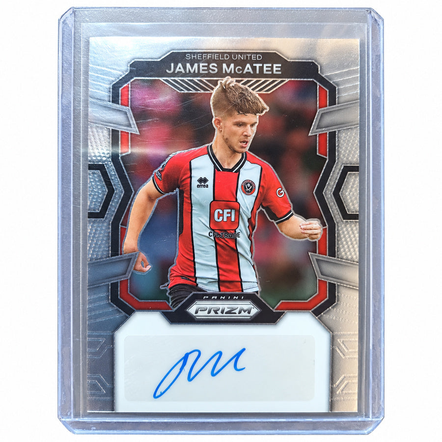 Carta Panini Prizm Premier League 2023/24: James McAtee Signatures Autograph Card (Sheffield United)