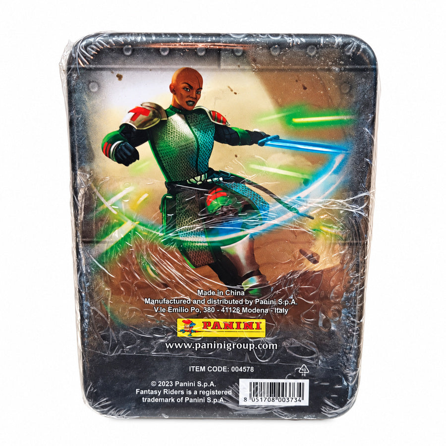 Lata Compact Tin Panini Fantasy Riders New Worlds: Caja Metálica – PRODUCTO NUEVO Y PRECINTADO