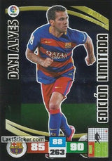 EL17 · Dani Alves · F.C. Barcelona · Edición Limitada · Sobre Premium - Panini Adrenalyn XL Liga BBVA 2015-16