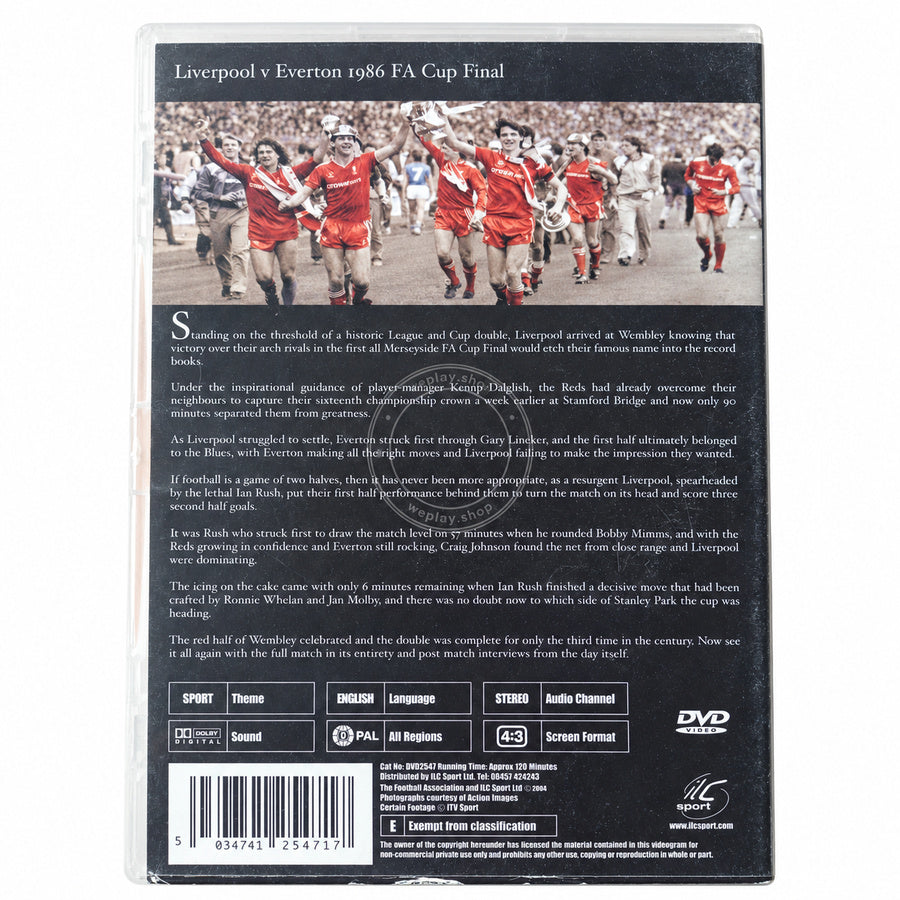 DVD ILC Sport Liverpool v Everton 1986 FA Cup Final: Kenny Dalglish