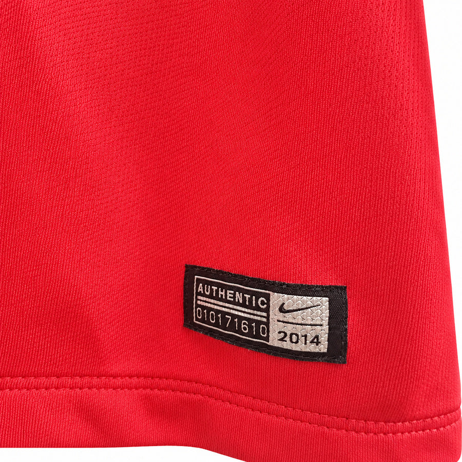 Camiseta Nike Manchester United 2014/15 Talla M Junior (Youth) Oficial: Primera Equipación Chevrolet Roja