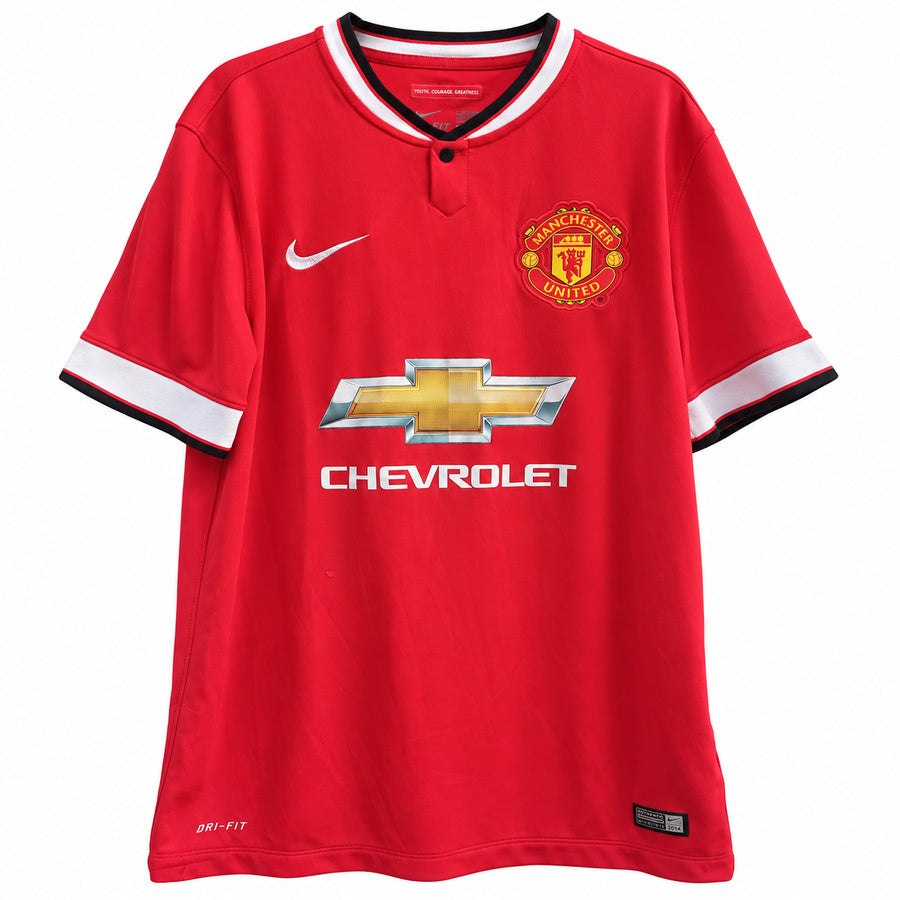 Camiseta Nike Manchester United 2014/15 Talla M Junior (Youth) Oficial: Primera Equipación Chevrolet Roja