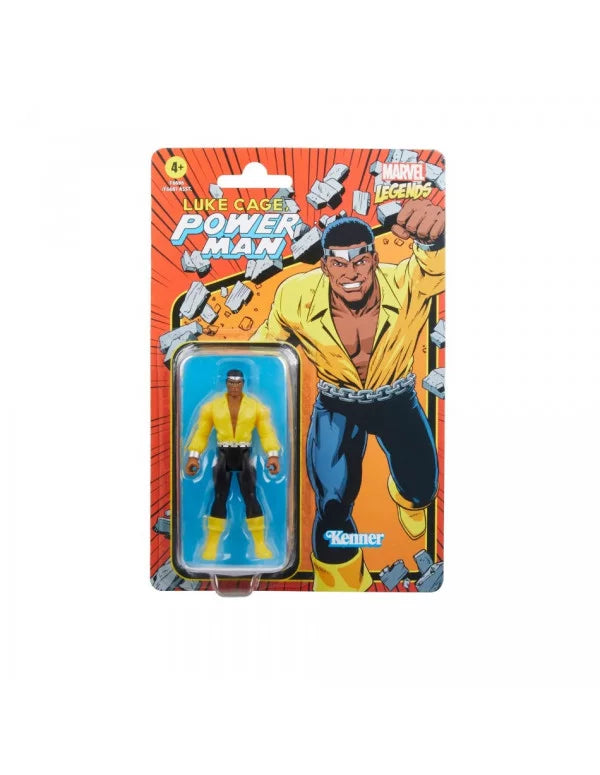 Figura Hasbro Marvel Legends Retro 375 Collection: Luke Cage Power Man de 9.5 cm (#F6510) - Año 2023