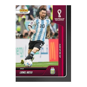 Carta Lionel Messi Panini Instant FIFA World Cup Qatar 2022 – Edición Limitada Class of the Cup #1 (Año 2022)