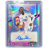 Carta Topps Finest UCL & UEL 2022/23: Mohamed Daramy Base Card Autograph Variation (F.C. Copenhagen)
