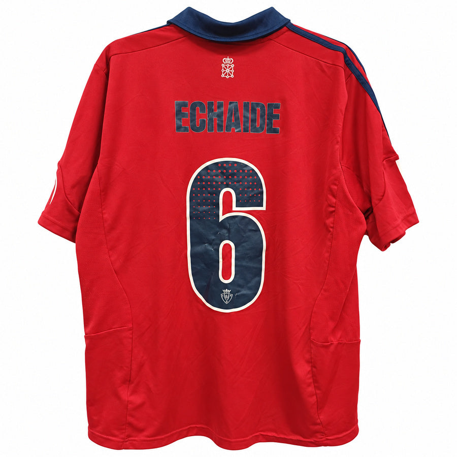 Camiseta Adidas Osasuna Primera Equipación 2013/2014 Matchworn - Echaide #6 - Talla L