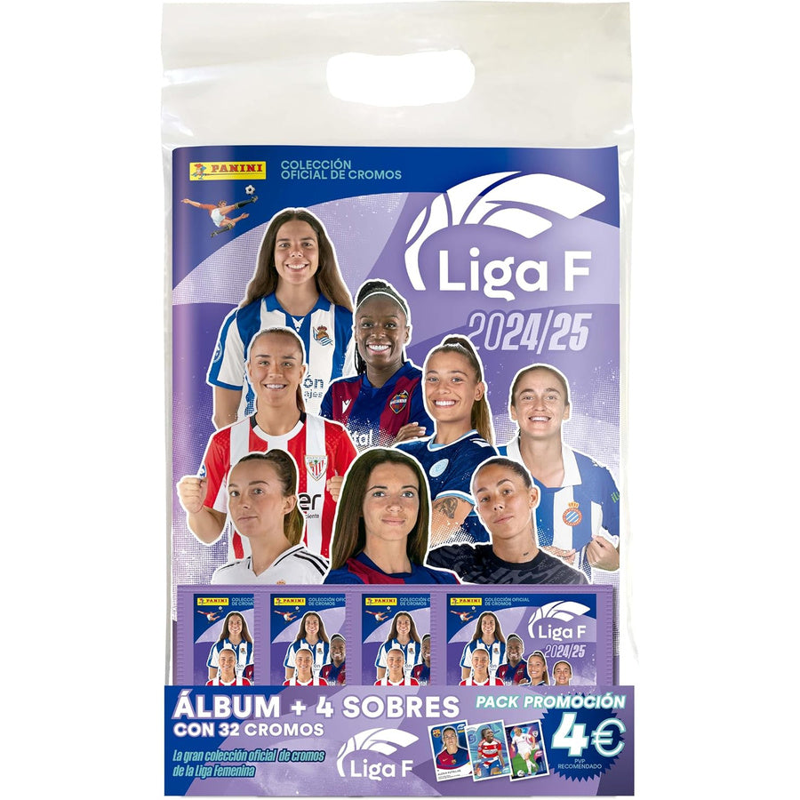 Panini Liga F 2024/25 Promotional Pack Album + 4 Packets (32 Stickers) – Panini (2025)